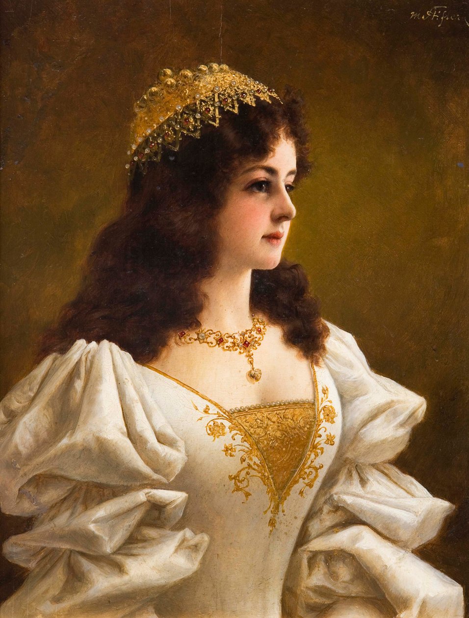 Keleti portré egy lányról. alkotó: Moritz Stifter