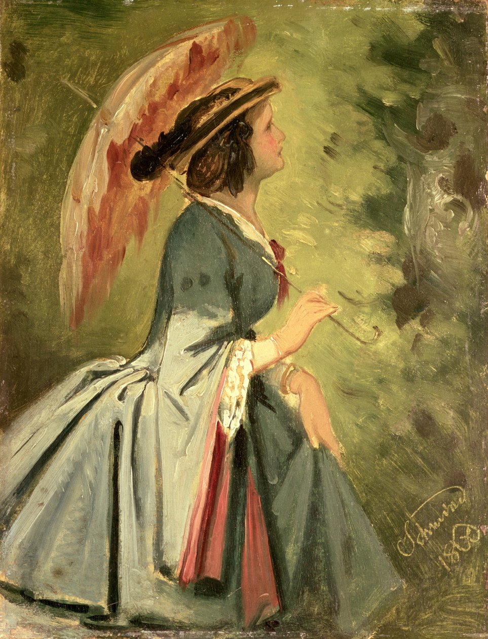 Anna, a művész lányának portréja, 1860 alkotó: Moritz Ludwig von Schwind