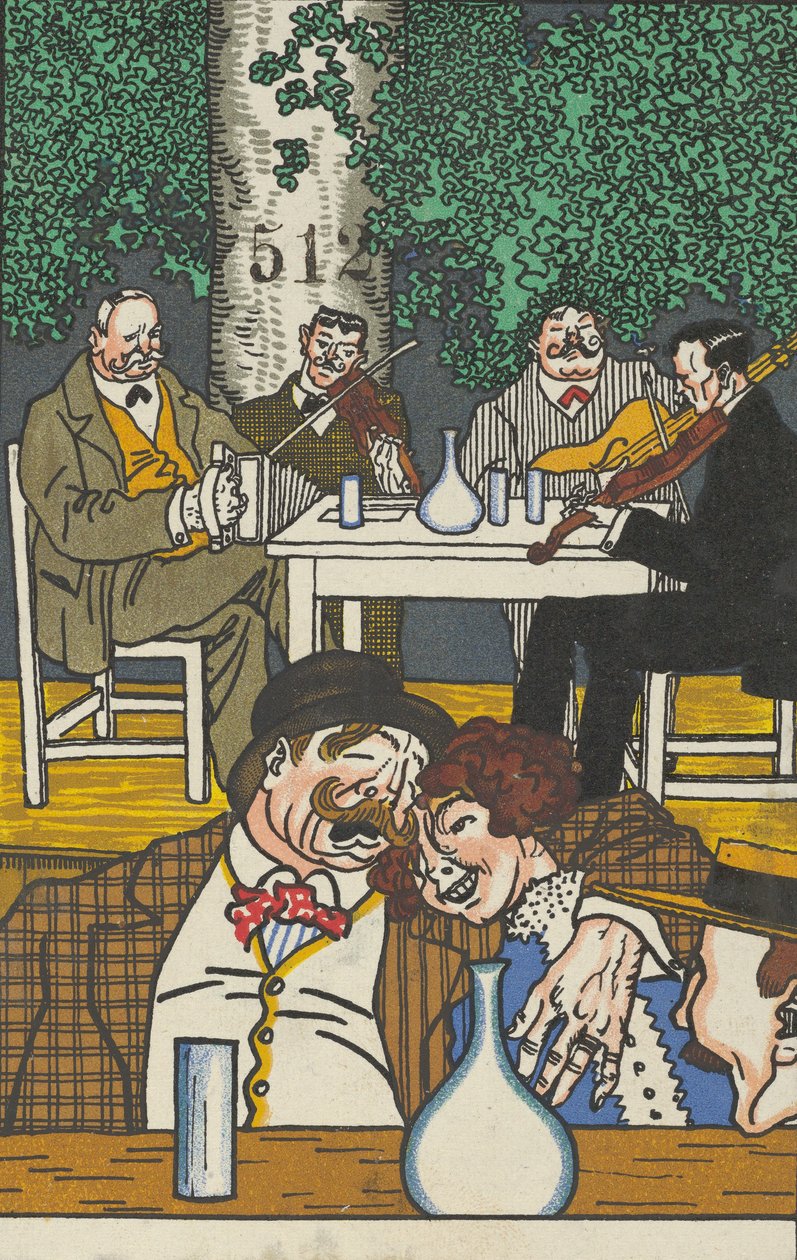 A Heurigerben, 1911. alkotó: Moritz Jung