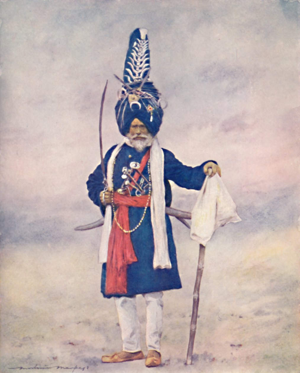 „Akalis fanatikus bhakta”, 1903 alkotó: Mortimer L Menpes