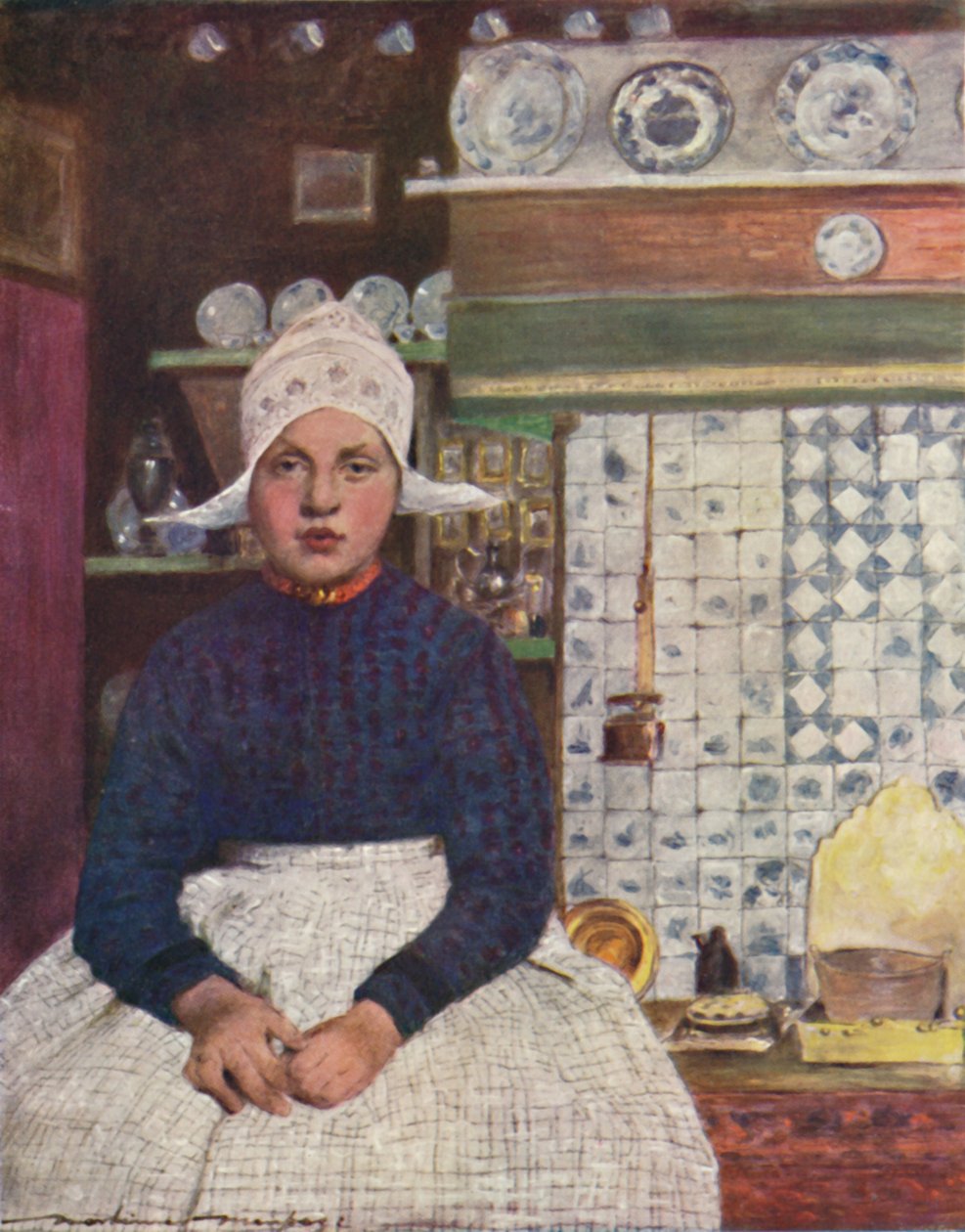 Volendamban, 1903 alkotó: Mortimer L Menpes