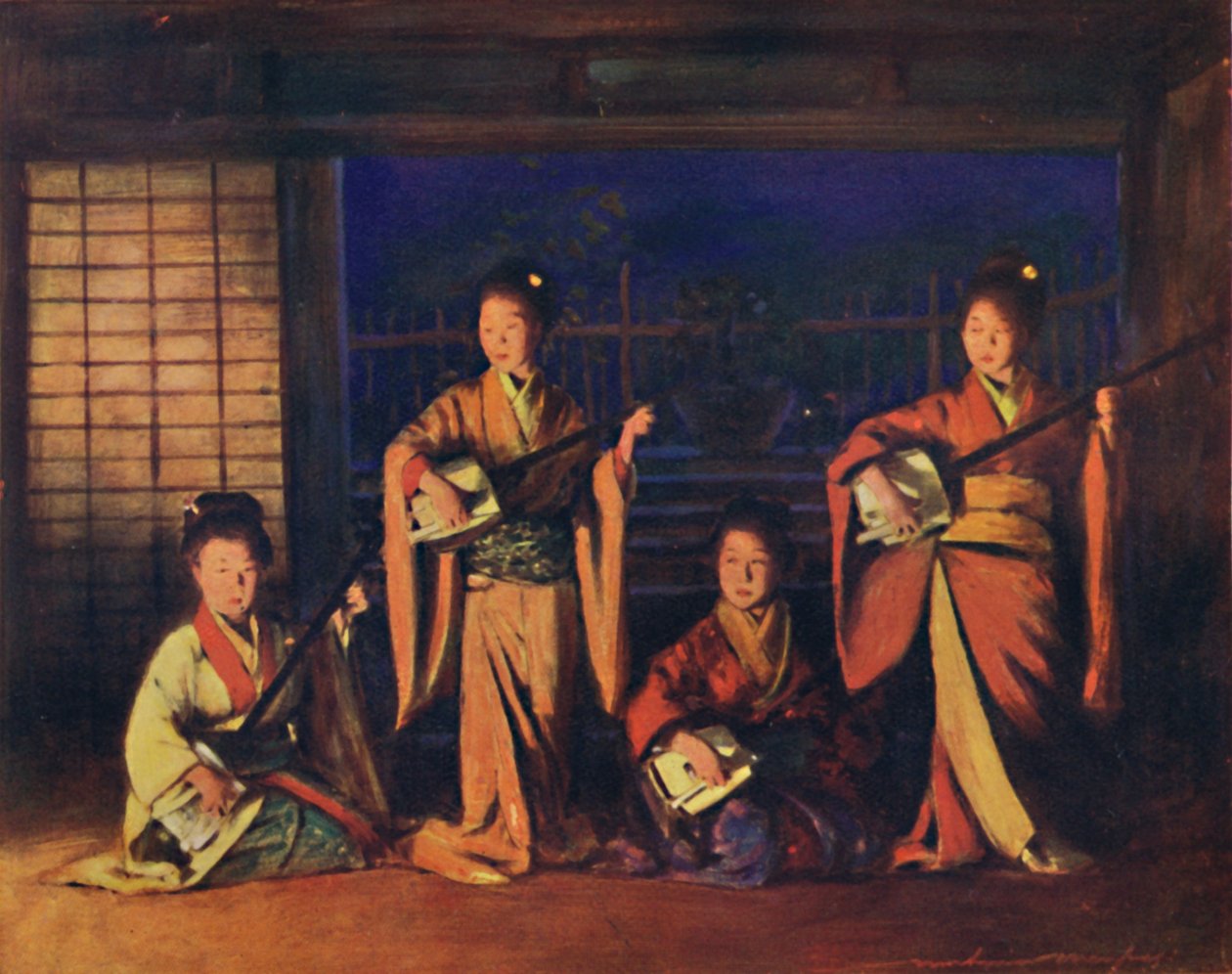 „Geisha Girls”, 1903 alkotó: Mortimer L Menpes