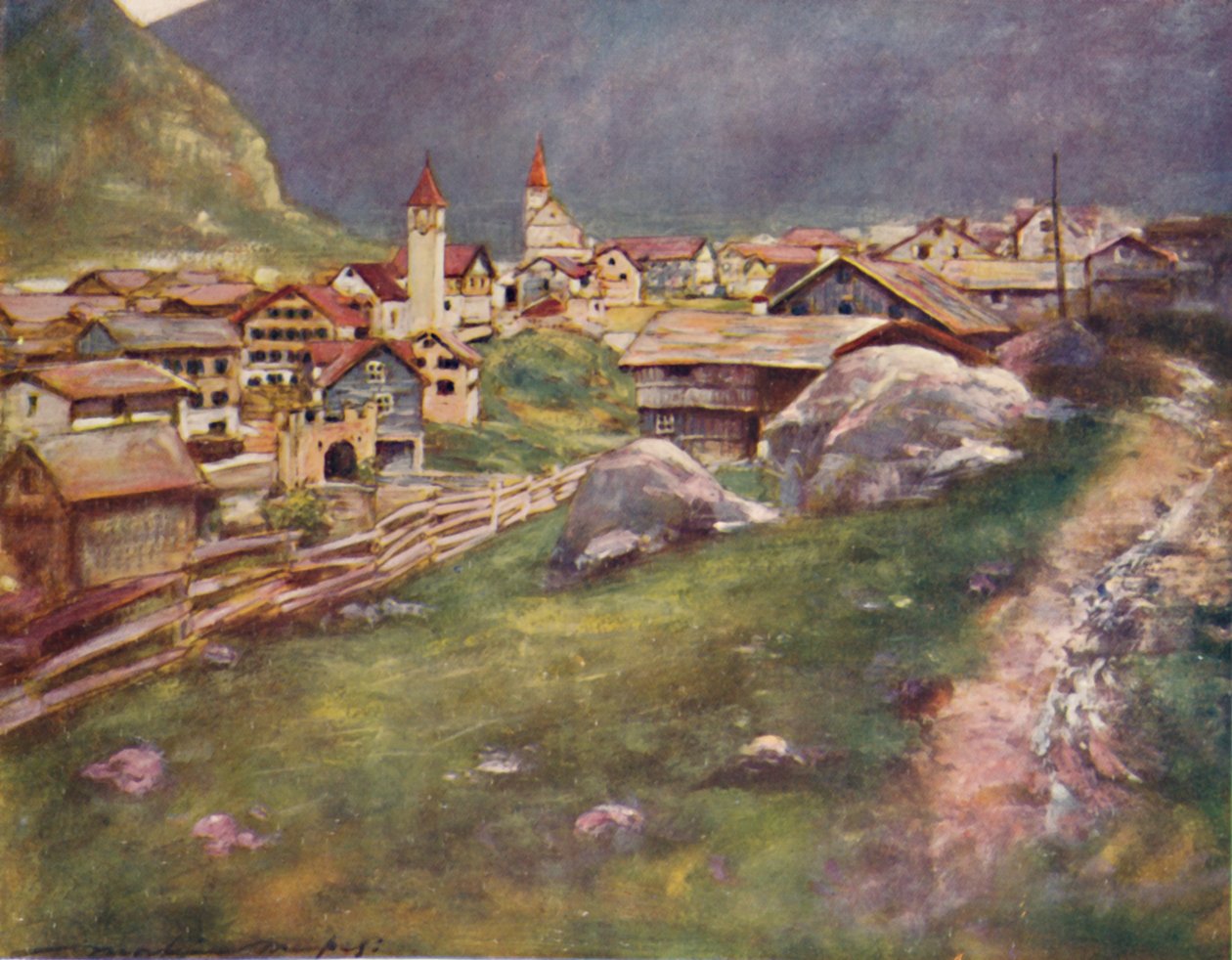 "Goeschenen", 1903 alkotó: Mortimer L Menpes
