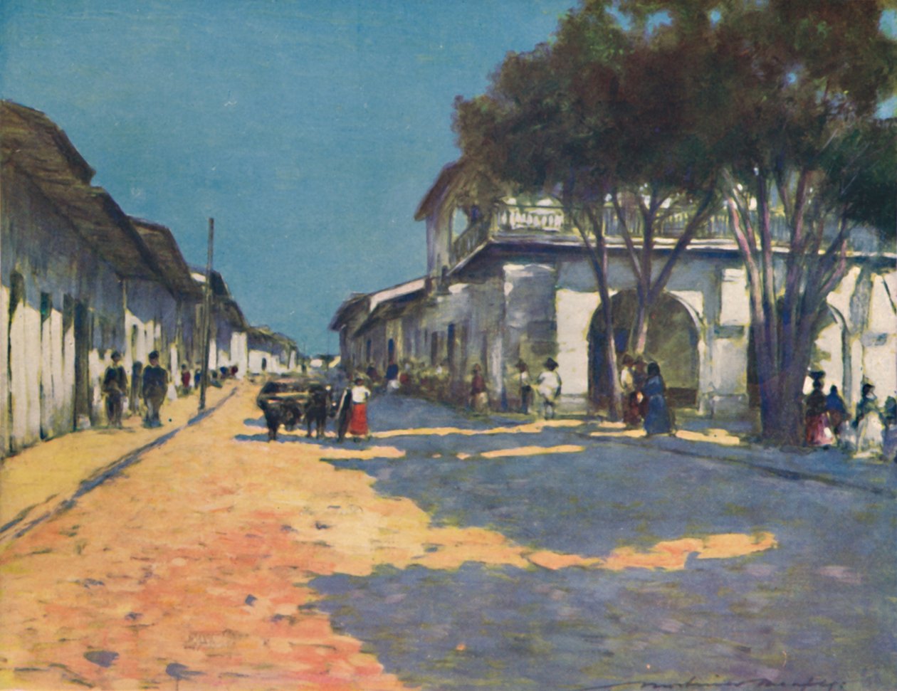 "Mexikóváros", 1903 alkotó: Mortimer L Menpes