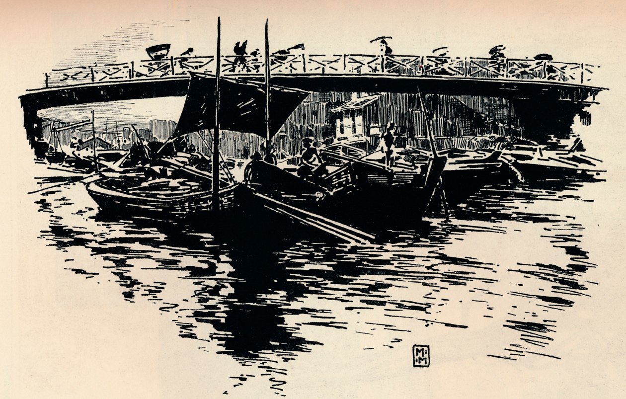 Osaka, Japán, c1900. alkotó: Mortimer L Menpes