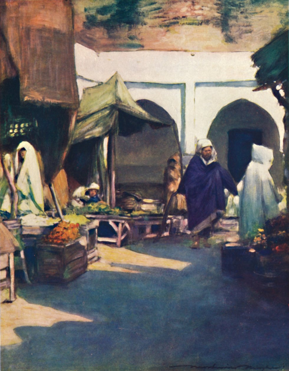 "Tanger", 1903. alkotó: Mortimer L Menpes