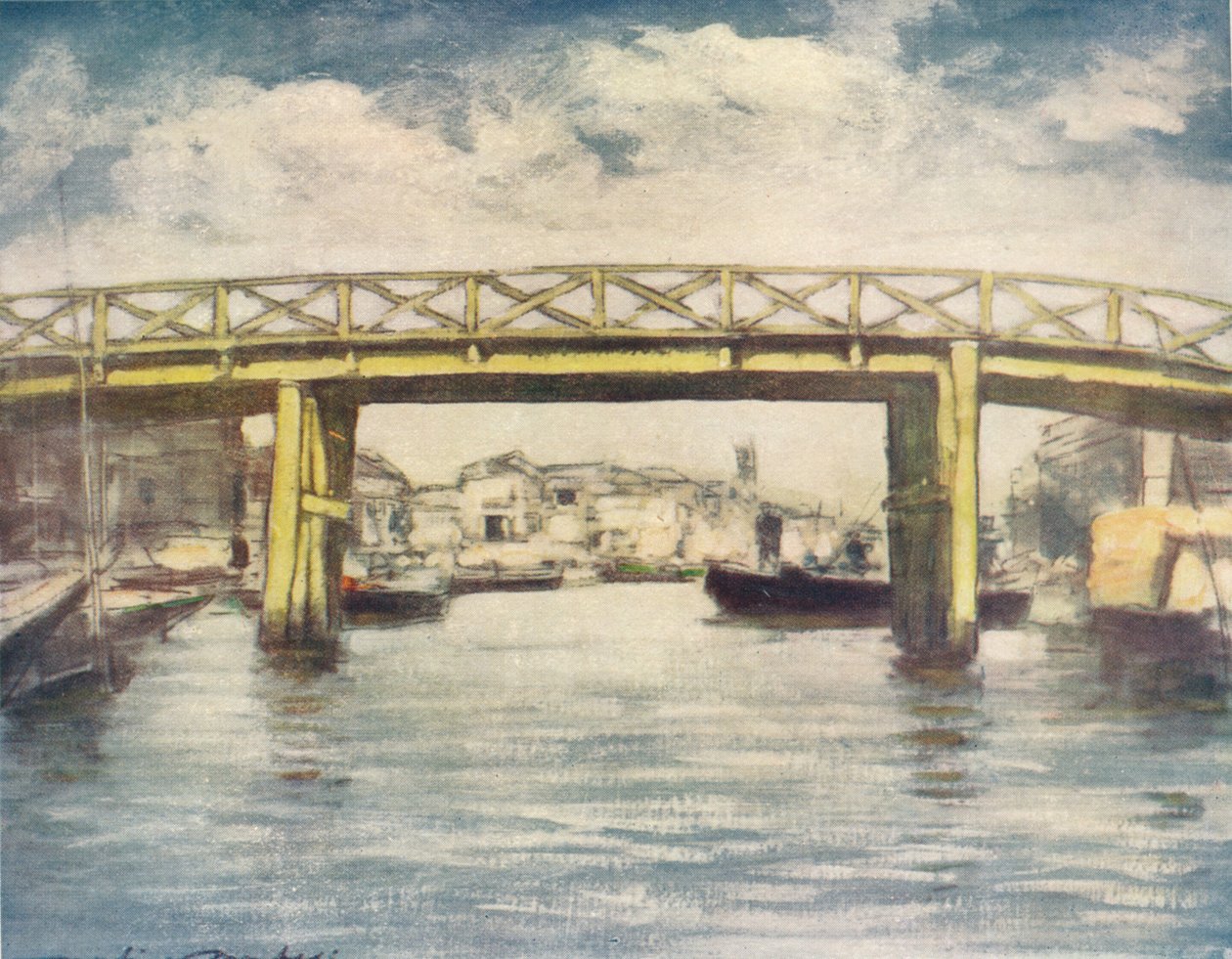 "The Lemon Bridge", c1887, 1901 alkotó: Mortimer L Menpes