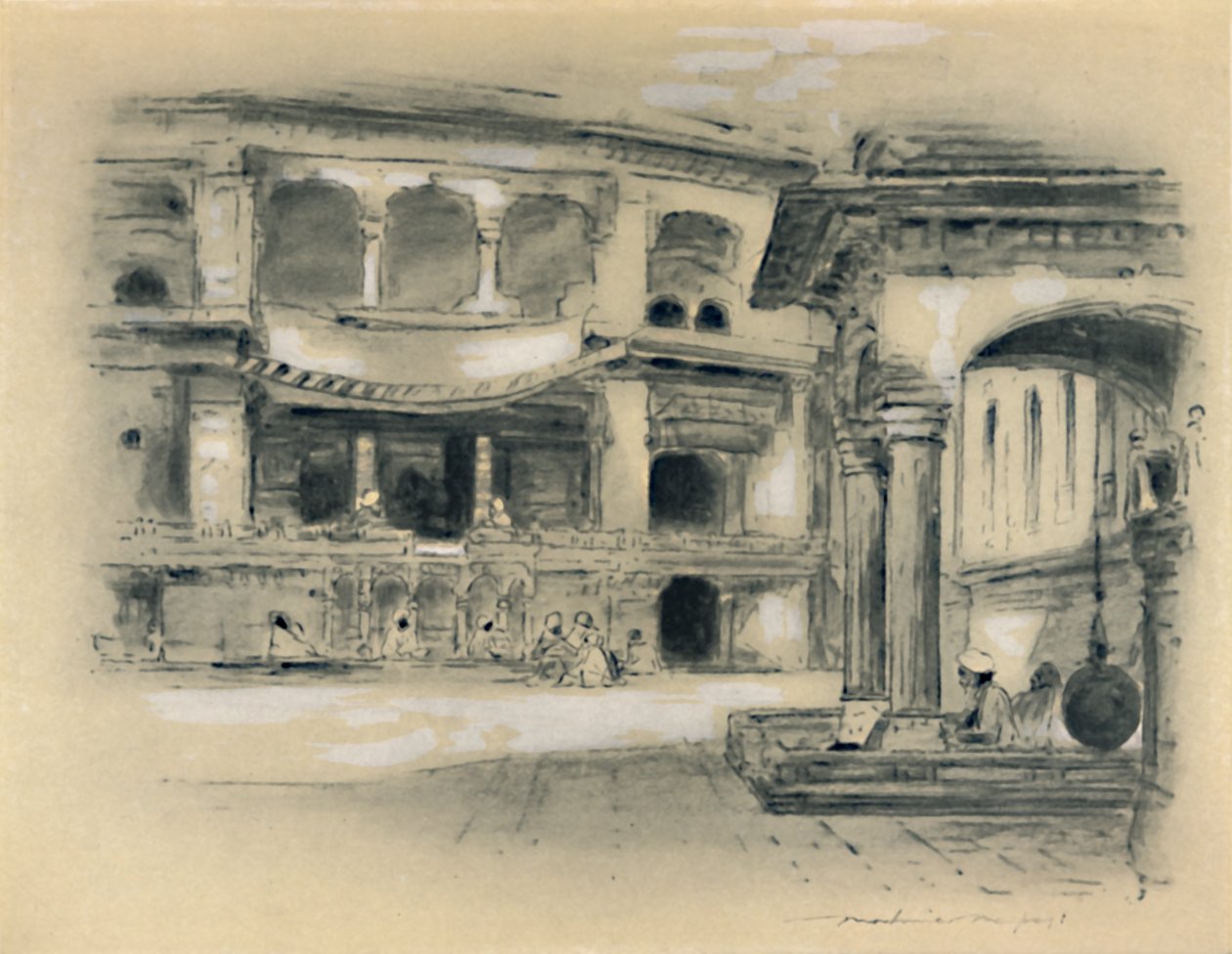 "Amritsar városa", 1903 alkotó: Mortimer L Menpes