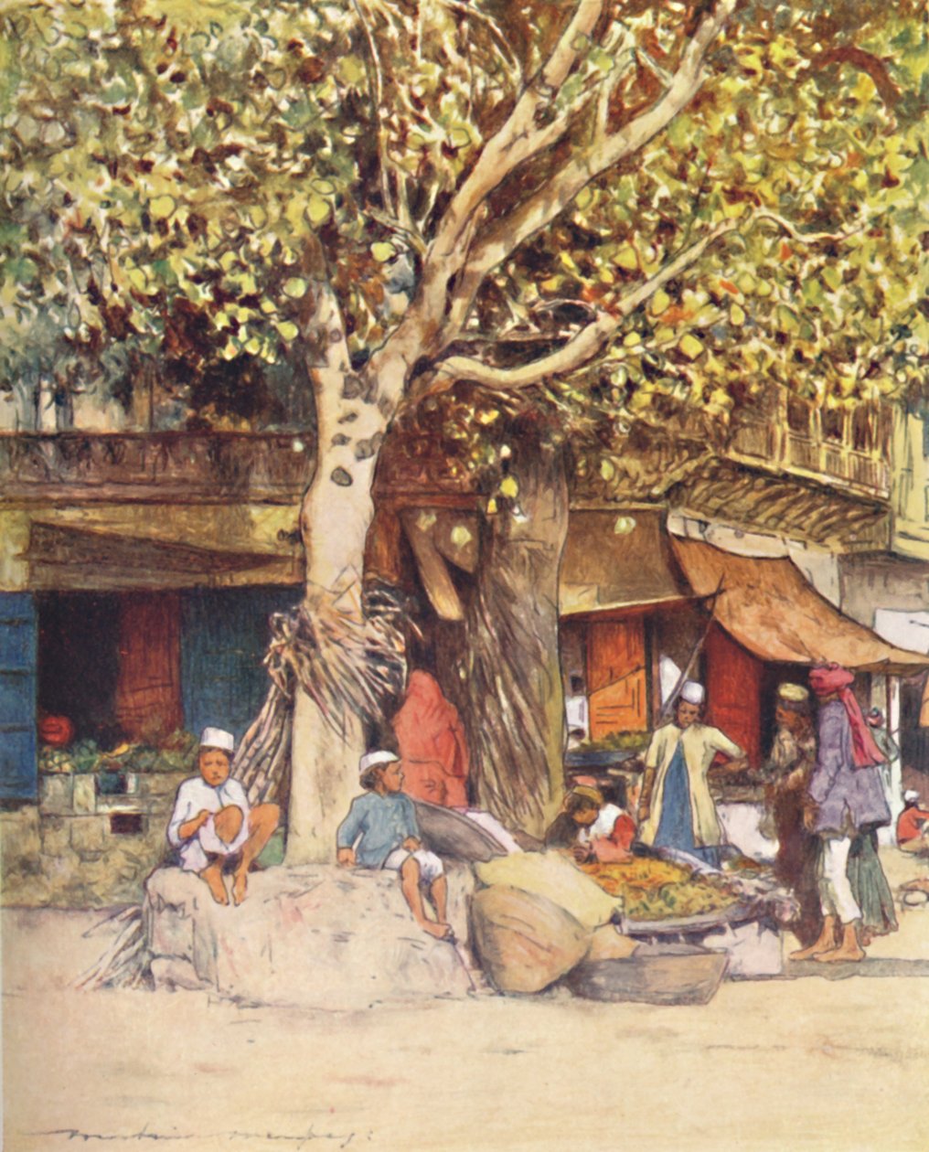 Déli nap, Delhi, 1905 alkotó: Mortimer Ludington Menpes