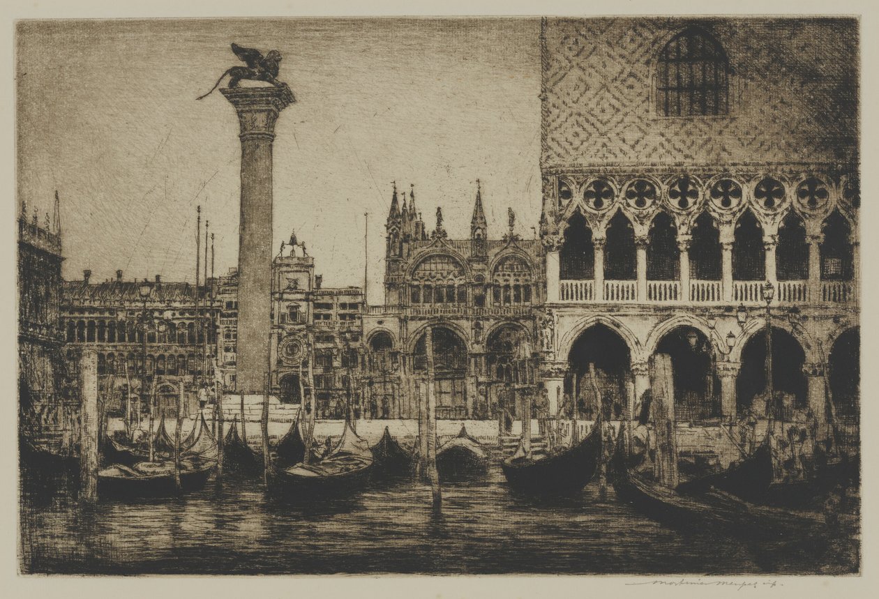 A Piazza of St. Mark, Velence alkotó: Mortimer Menpes