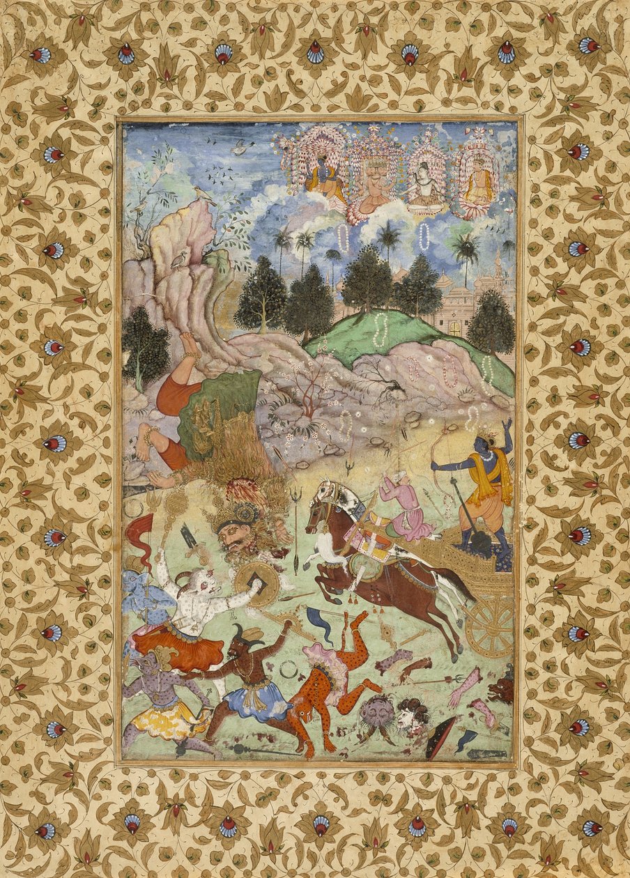 Megöli Samvara of Pradyum, c.i- ೯೦ alkotó: Mughal School