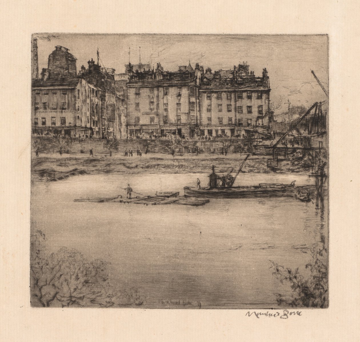 Glasgow-i metszetek: Gorbals alkotó: Muirhead Bone