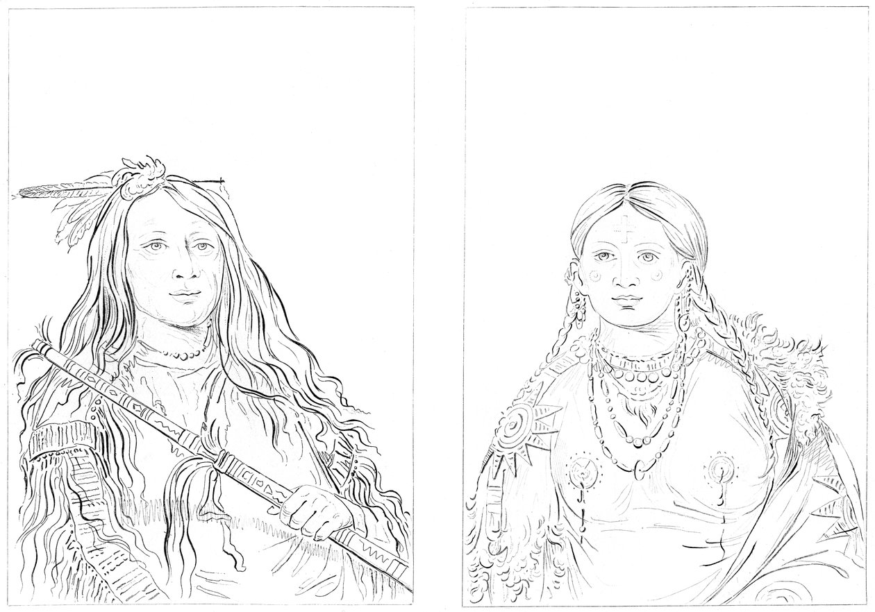Cheyennes, 1841. alkotó: Myers and Co