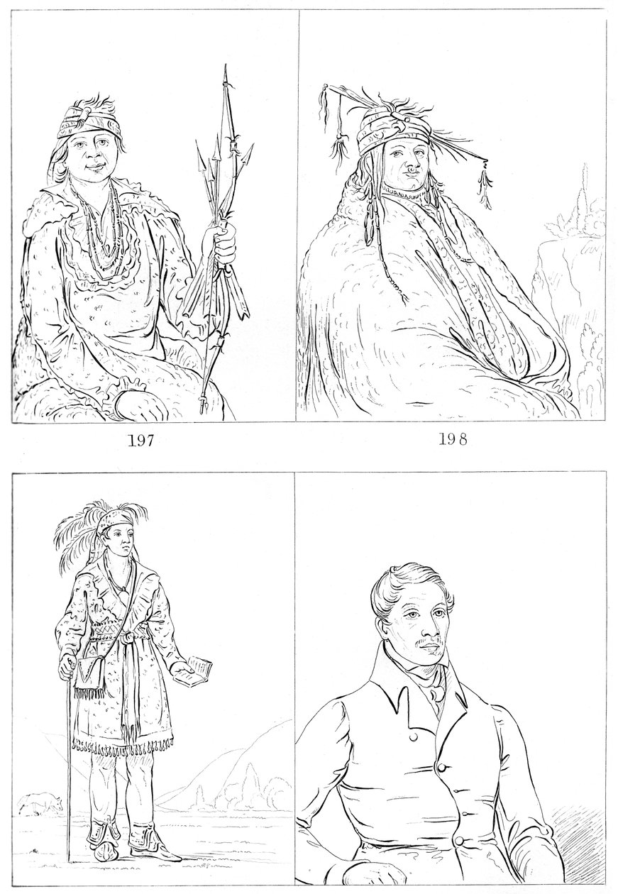 Delavárok és mohikánok, 1841. alkotó: Myers and Co