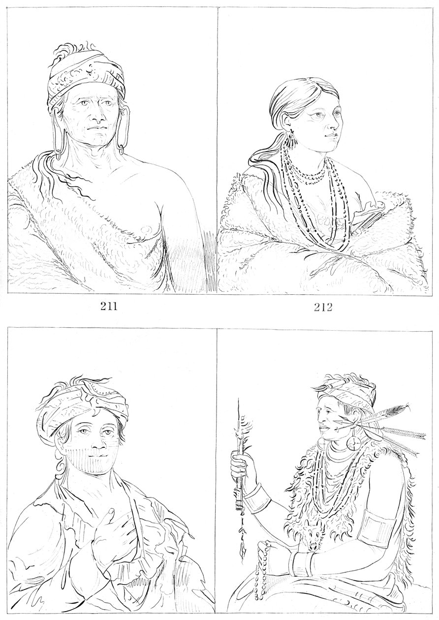 Shawnees, 1841. alkotó: Myers and Co