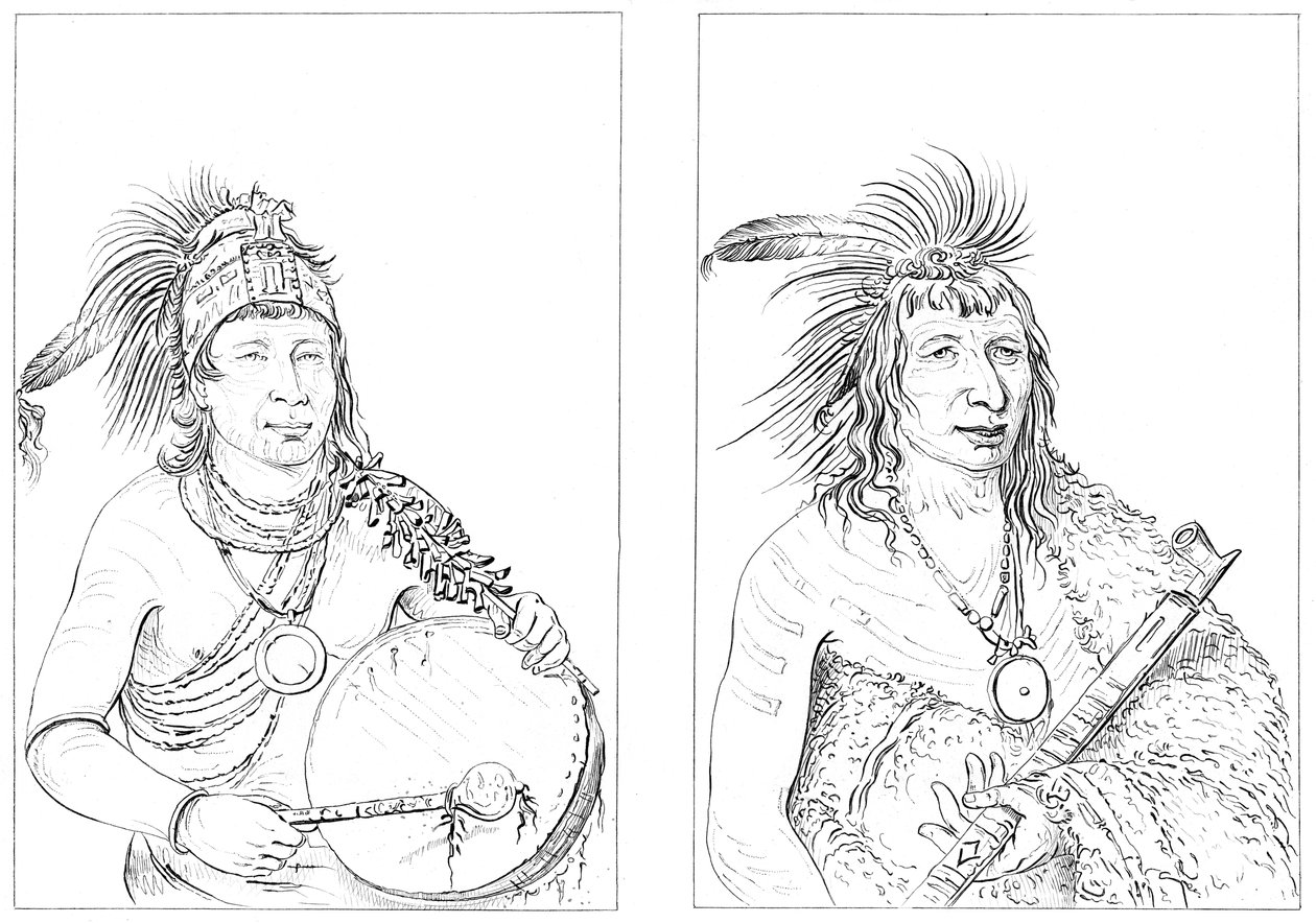 Sioux, 1841. alkotó: Myers and Co