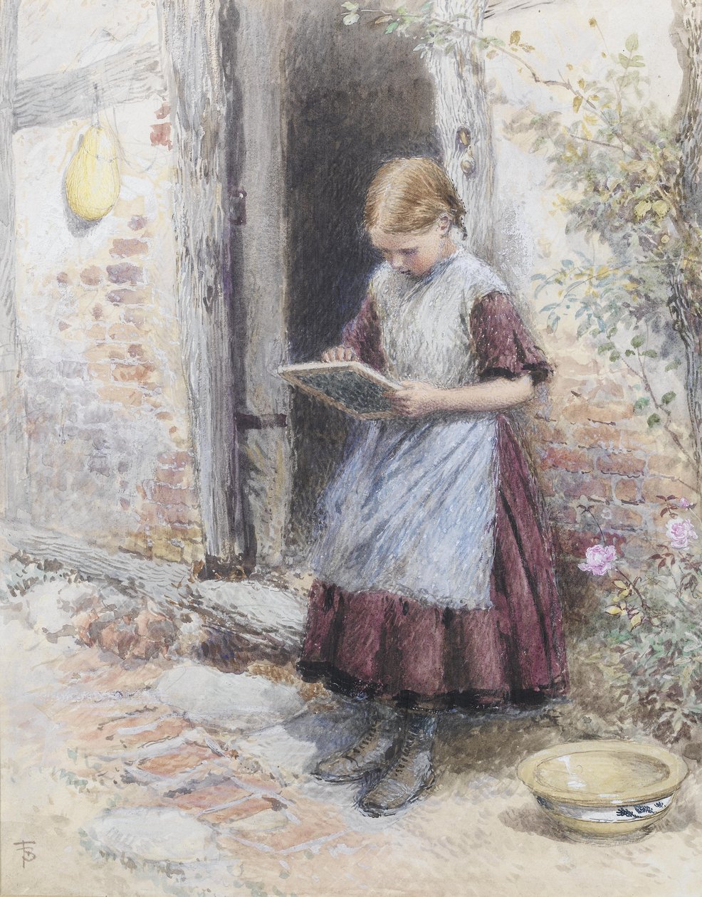 Egy iskolás lány alkotó: Myles Birket Foster