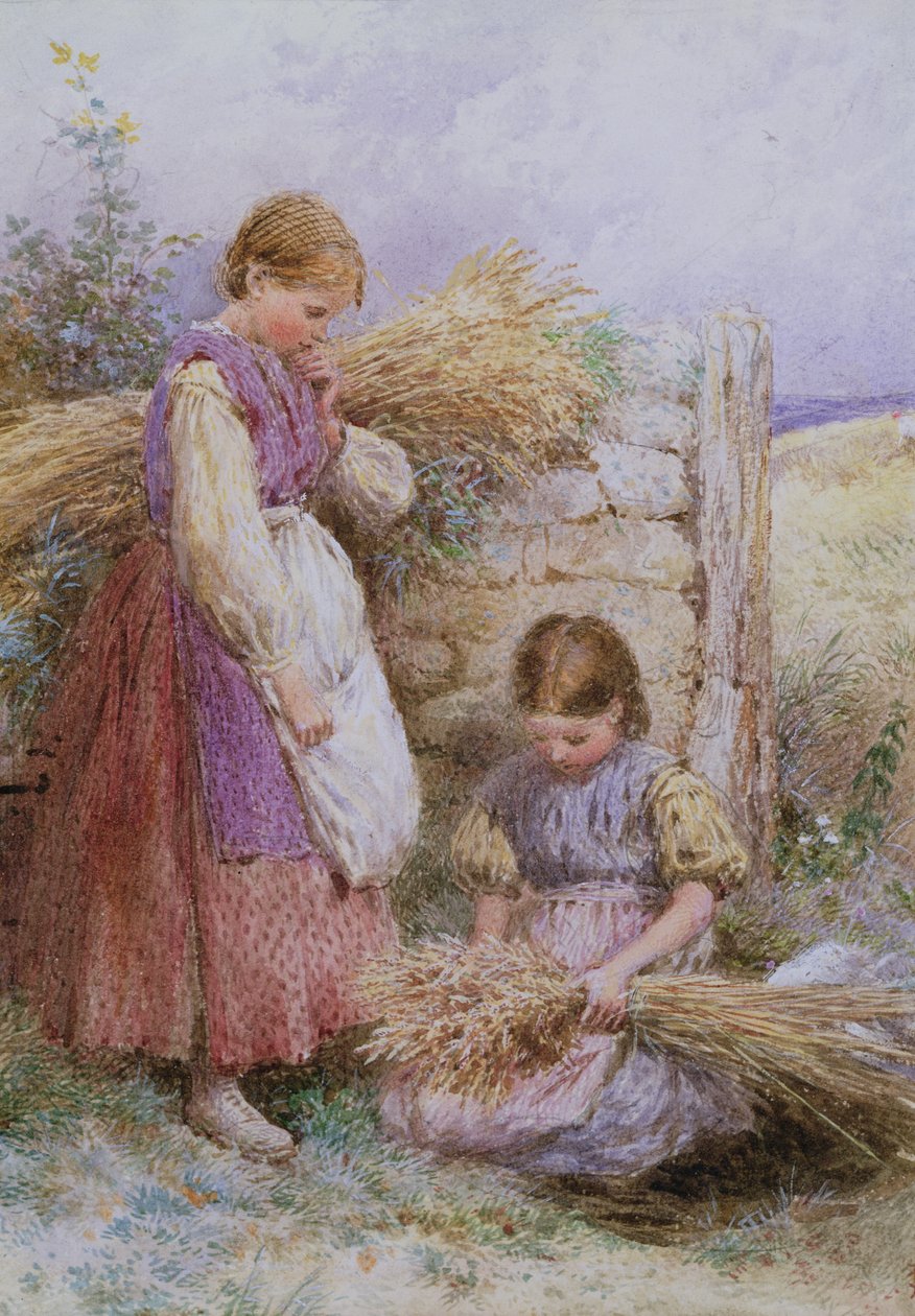 Az Ifjú Gleaners alkotó: Myles Birket Foster