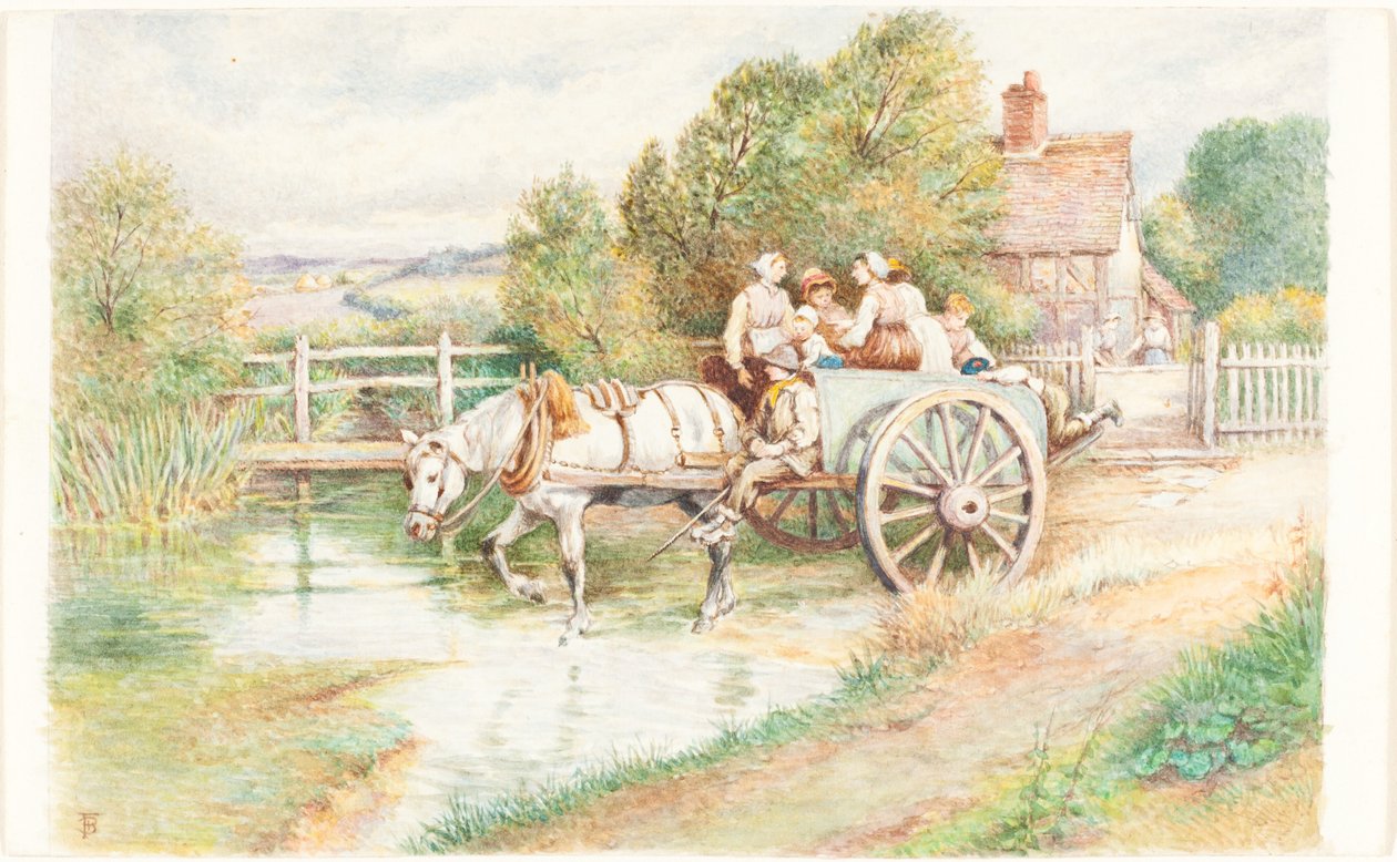 Gyermekek a kosárban alkotó: Myles Birket Foster