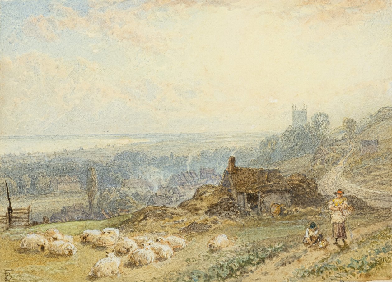 Hythe (akvarell) alkotó: Myles Birket Foster