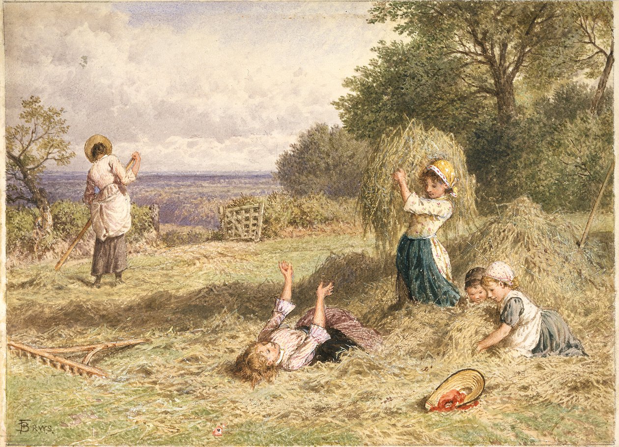 Táj figurákkal alkotó: Myles Birket Foster