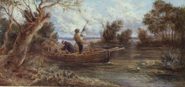 Angolnacsapdák felállítása alkotó: Myles Birket Foster