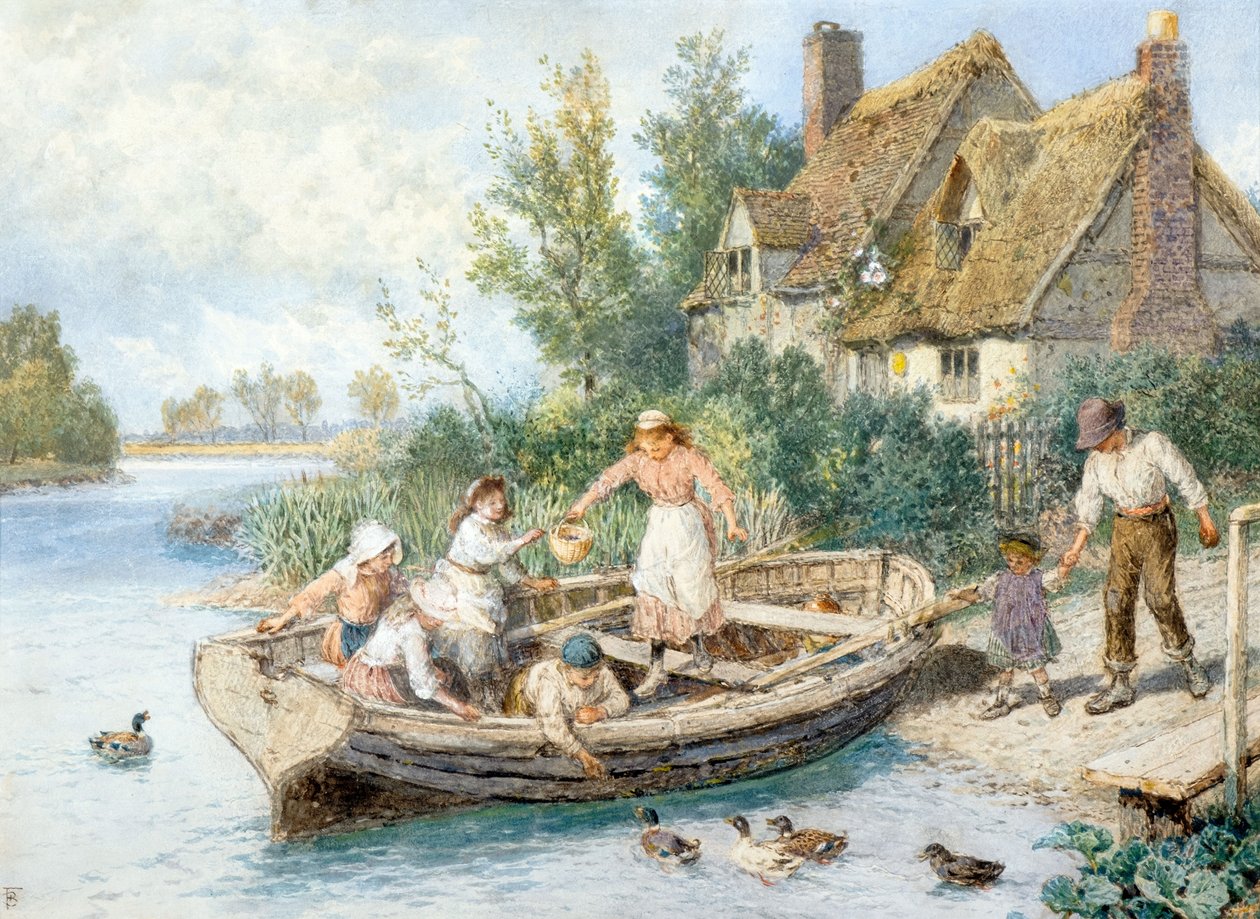 A komp (akvarell) alkotó: Myles Birket Foster