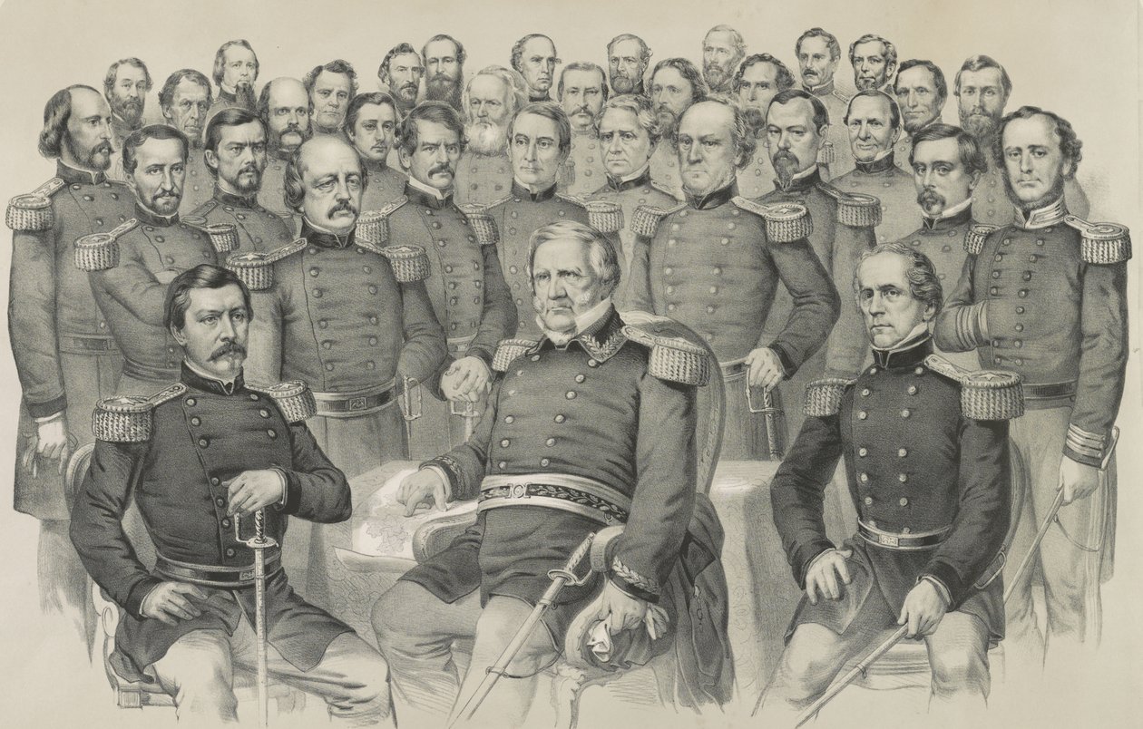 Az Unió bajnokai, 1861 alkotó: Nathaniel Currier