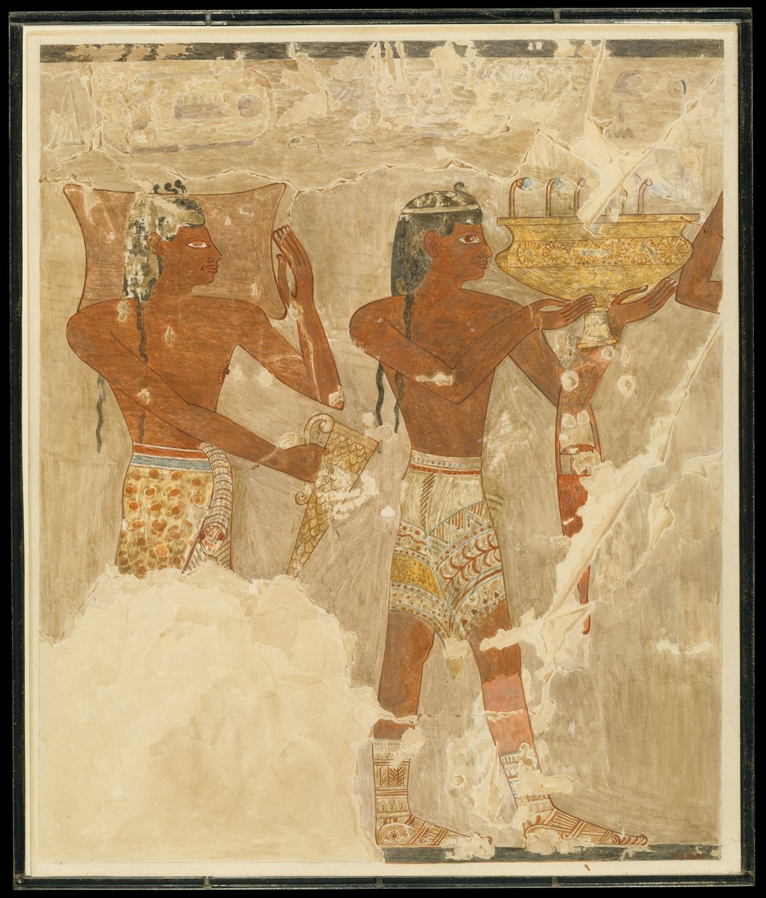 A krétaiak ajándékot hoznak alkotó: N. de Garis Davies