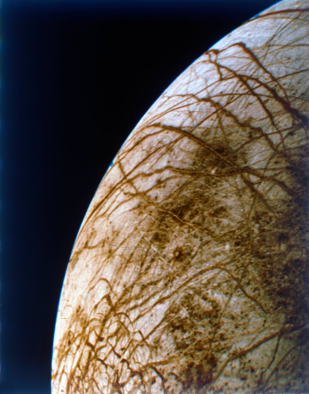 Európa a Voyager 2-ből, 1979. július 9. alkotó: NASA Images