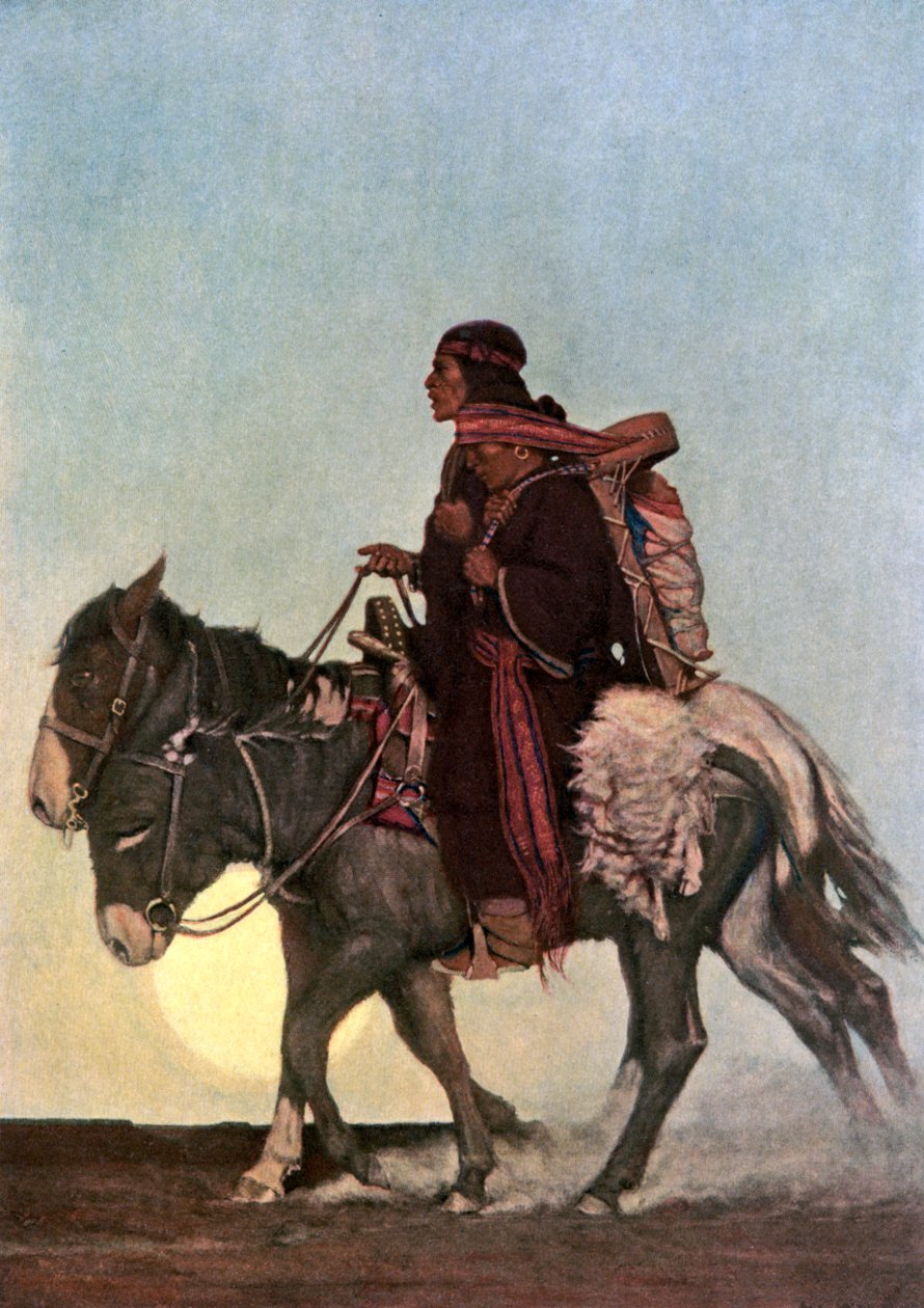 „Az októberi ösvényen”, XX. század eleje. alkotó: NC Wyeth