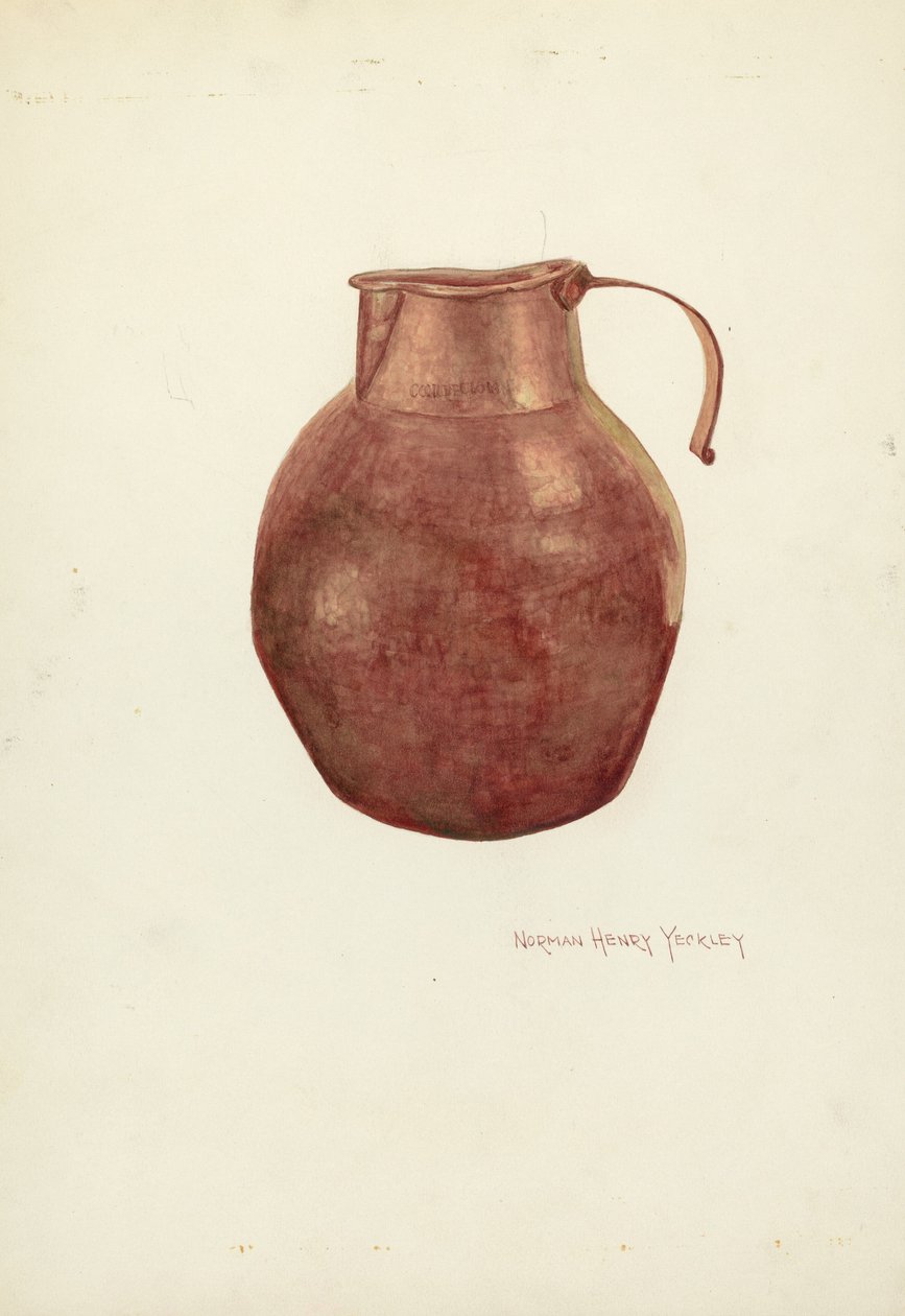 Rézkancsó alkotó: N.H. Yeckley