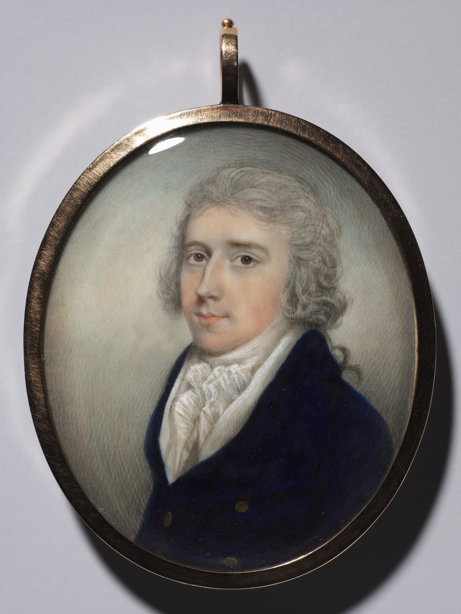 Férfi portréja, c. 1795-1800. alkotó: N*** Freese