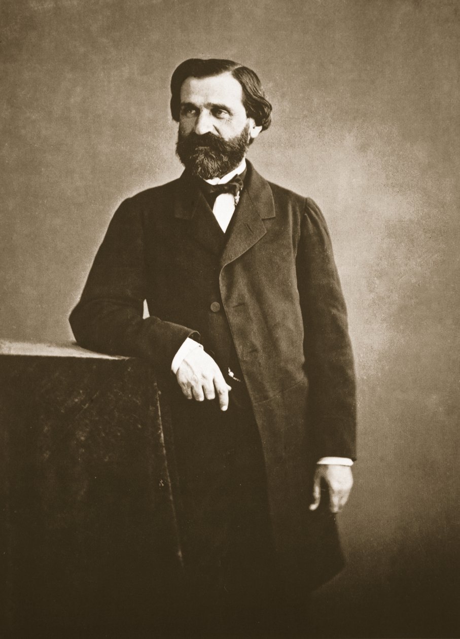 Giuseppe Verdi, 1860 (mélynyomás) alkotó: Nadar