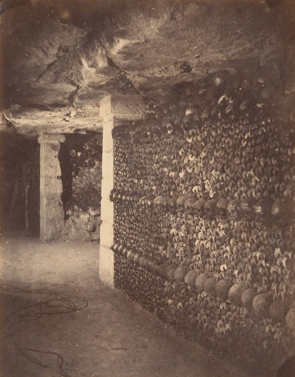 Katakombák, Párizs, 1862. április. alkotó: Nadar