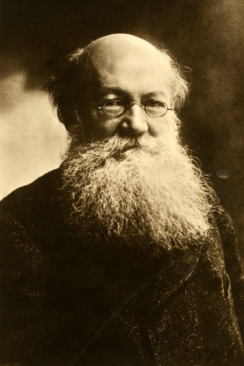 Pjotr Alekszejevics Kropotkin, orosz anarchista, 1900 alkotó: Nadar