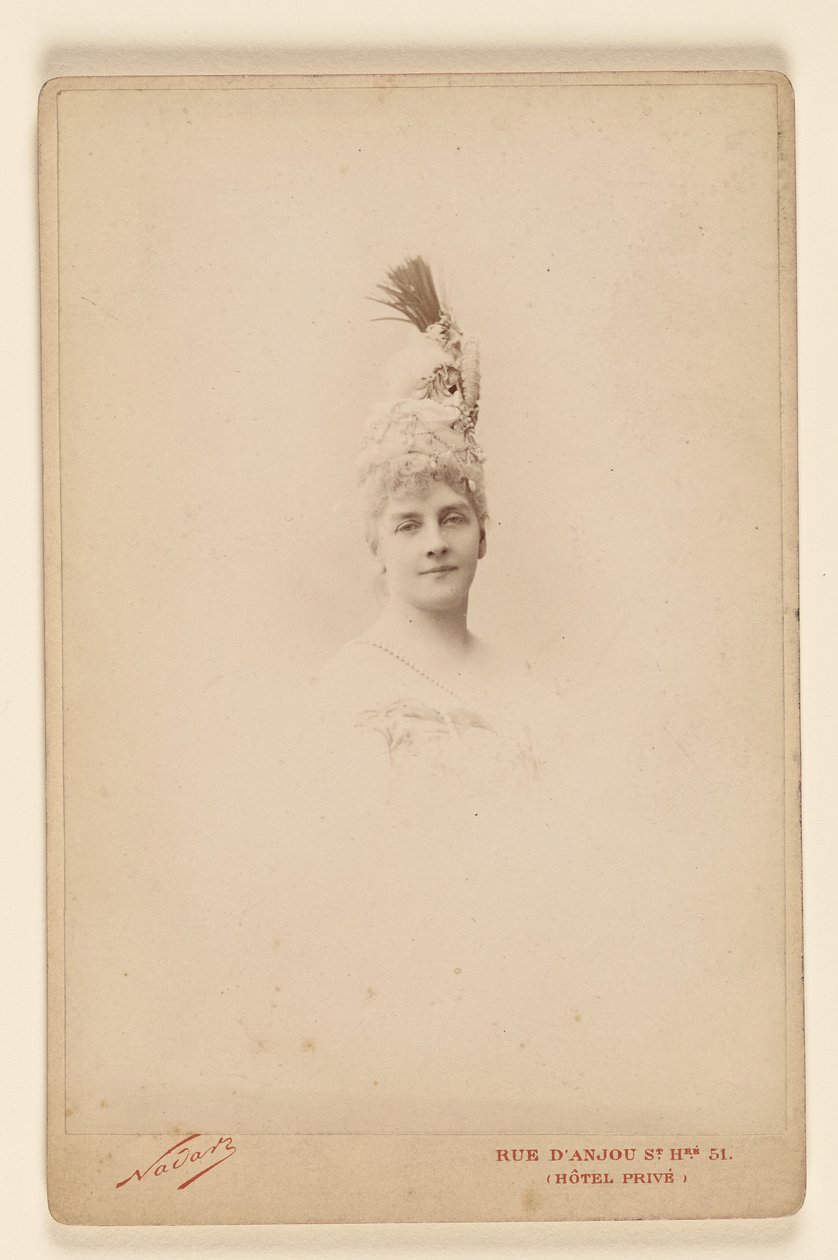 [Hélène de Pourtalès grófnő] alkotó: Nadar [Gaspard Félix Tournachon]