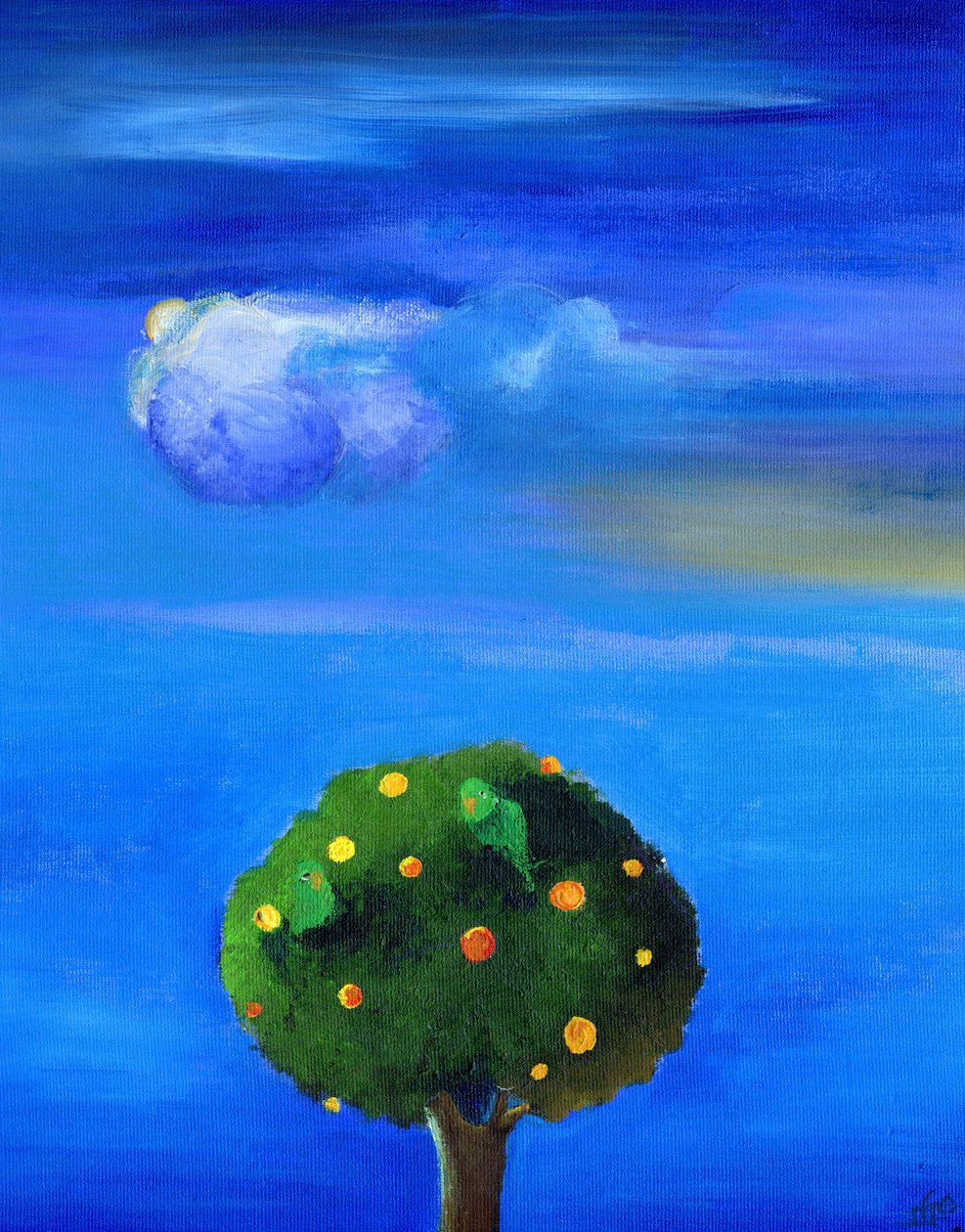 Ezüst bélés a narancsfa felett, 2012, alkotó: Nancy Moniz Charalambous