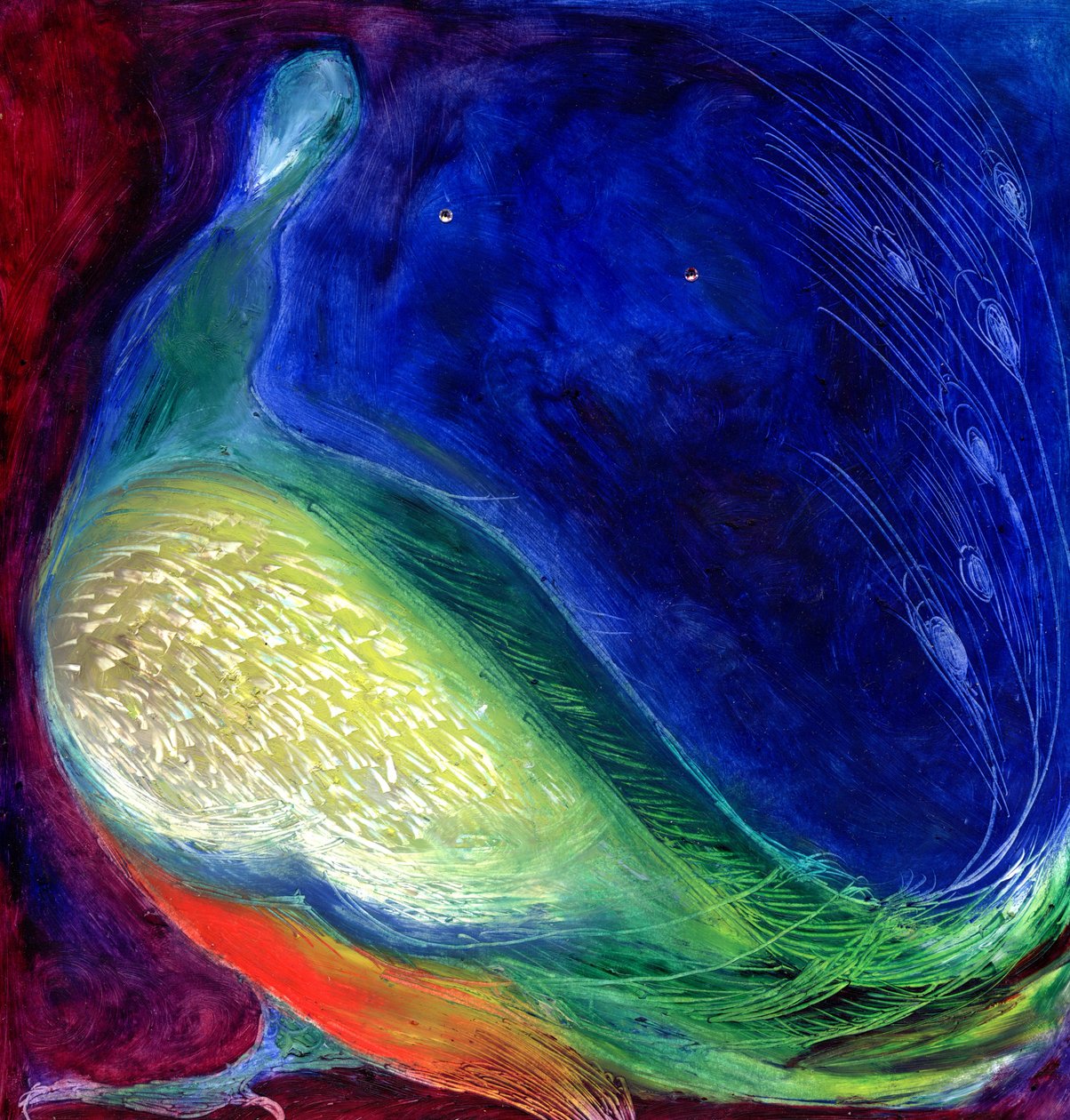 Starlight, 2012, (olaj és gyémánt a kártyán) alkotó: Nancy Moniz Charalambous