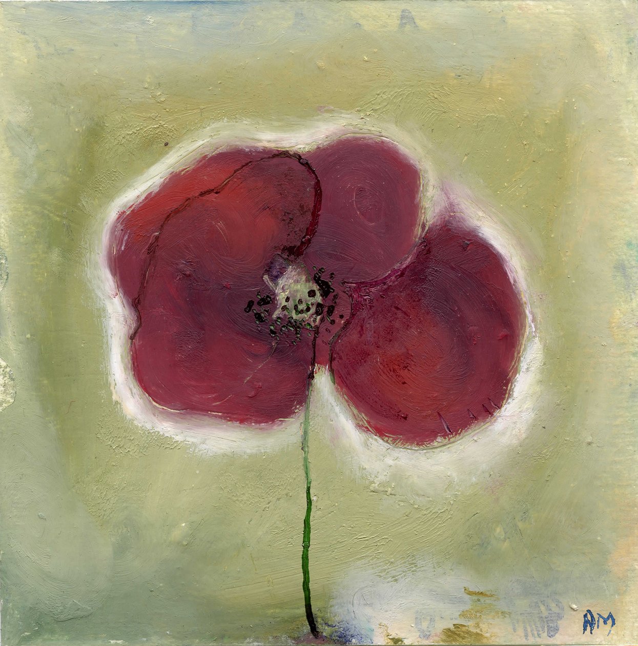 Mák a naplómban, 2013 (olajok) alkotó: Nancy Moniz Charalambous