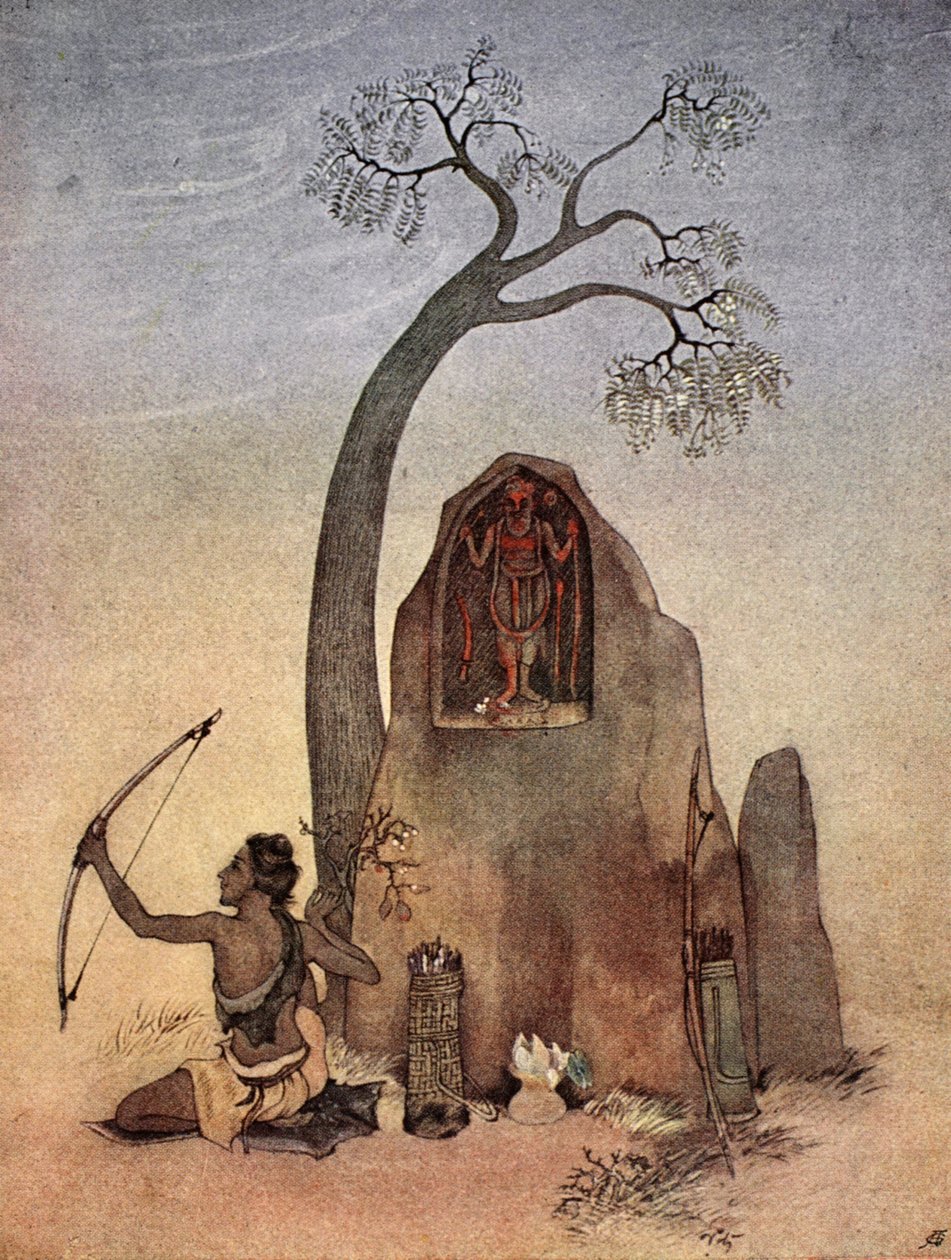 Eklavya, 1913. alkotó: Nandalal Bose