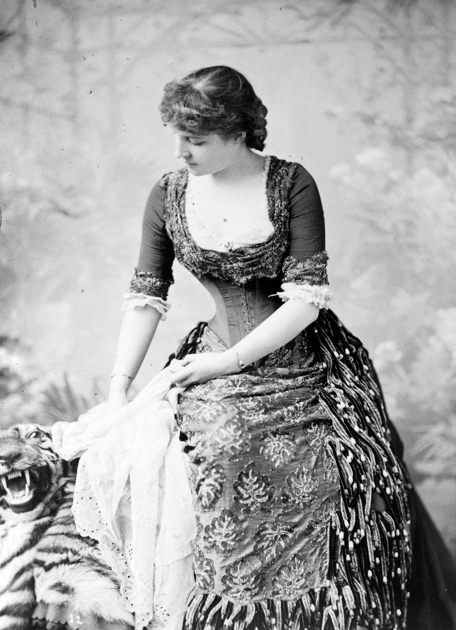 Lillie Langtry portréja, 1882 körül alkotó: Napoleon Sarony