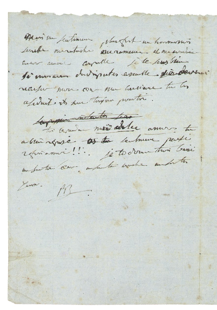 Levél Josephine de Beauharnais-nak alkotó: Napoleon Bonaparte