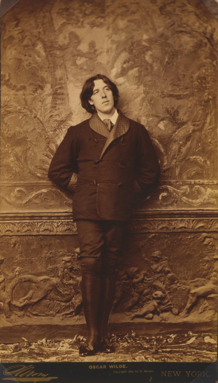 Oscar Wilde, 1882 körül (albumnyomat) alkotó: Napoleon Sarony
