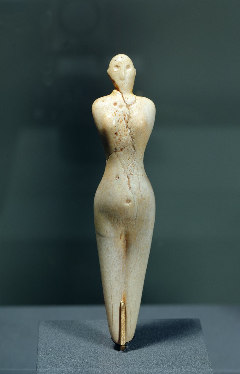 Női figura (krokodilcsont) alkotó: Naqada I Period Egyptian
