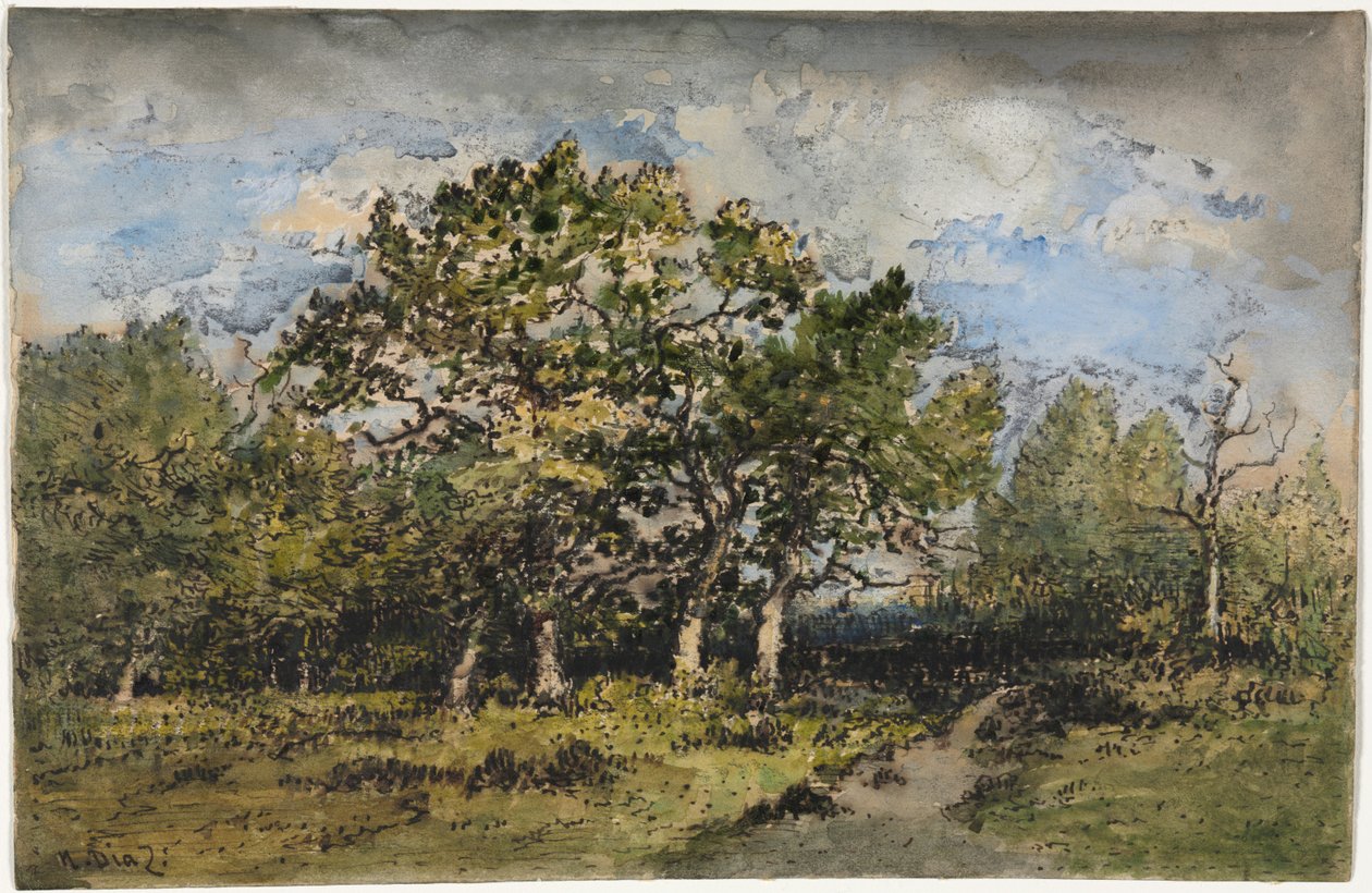Táj, c. 1860. alkotó: Narcisse Diaz de la Pena