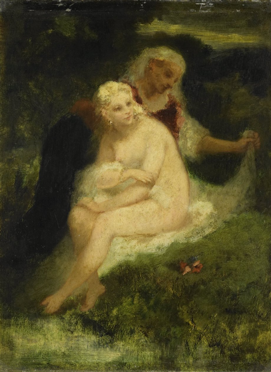 A fürdő után alkotó: Narcisse Virgile Diaz de la Peña