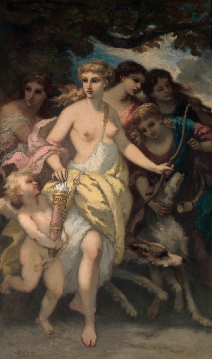 Diana, 1849. alkotó: Narcisse Virgile Diaz de la Peña
