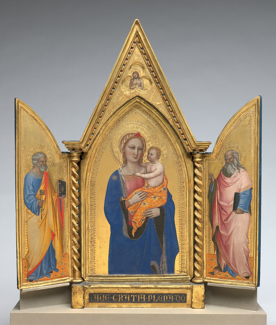 Madonna és gyermek Szent Péterrel és Szent János evangélistával, 1360 körül (tempera a panelen) alkotó: Nardo di Cione