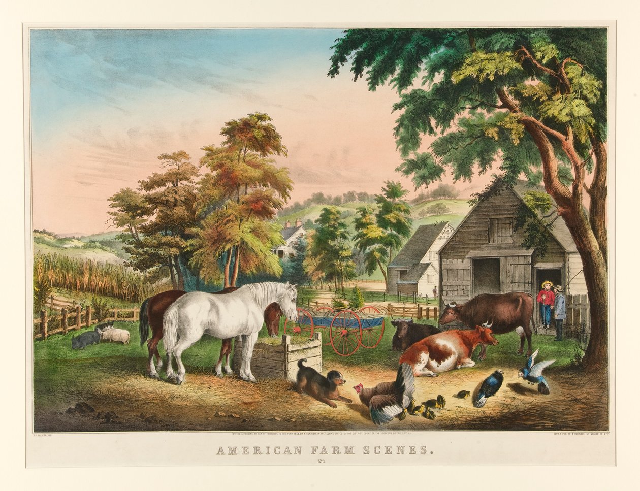 Amerikai tanyasi jelenetek./ 3. sz alkotó: Nathaniel Currier